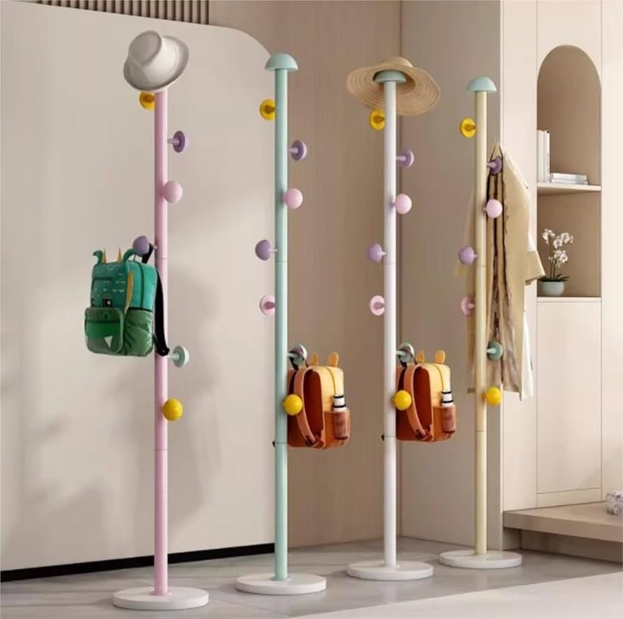 Heavy Deluxe 8-Screw Stud Coloured Coat Hanger 170cm