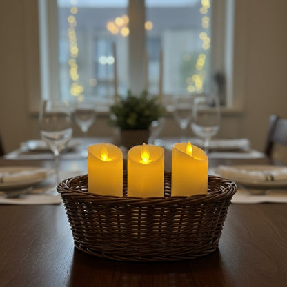 Set of 3 LED flameless candles