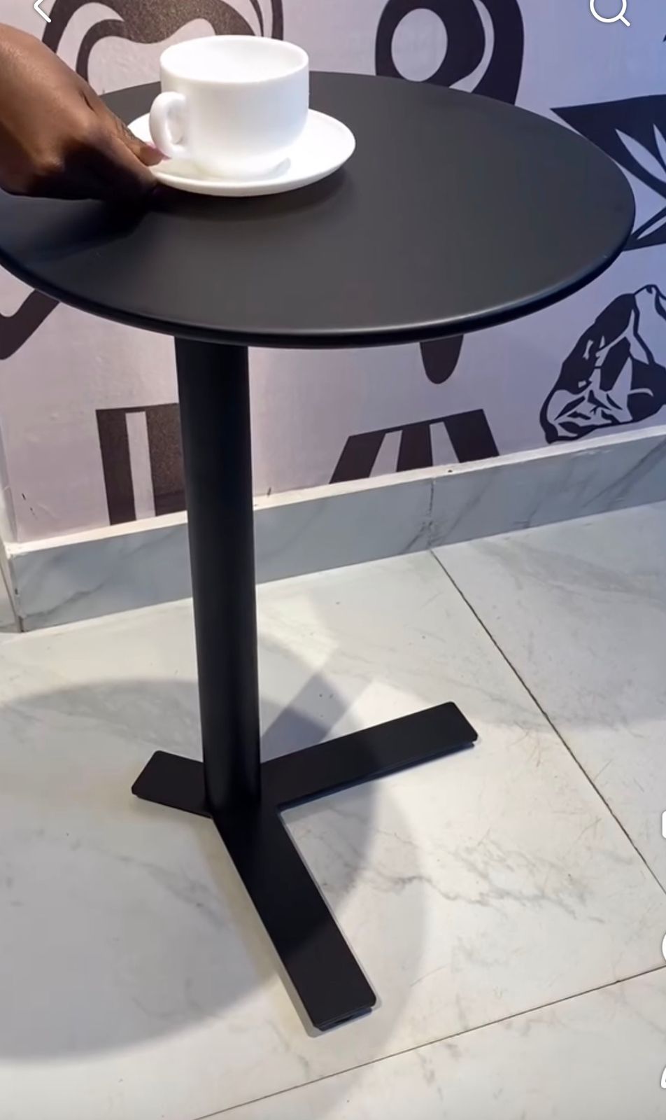 40cm Iron Frame Accent Side Table