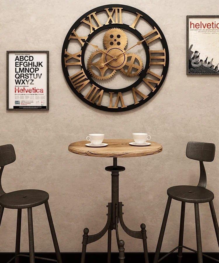 3D Roman Vintage Wall Clock