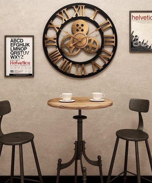 3D Roman Vintage Wall Clock