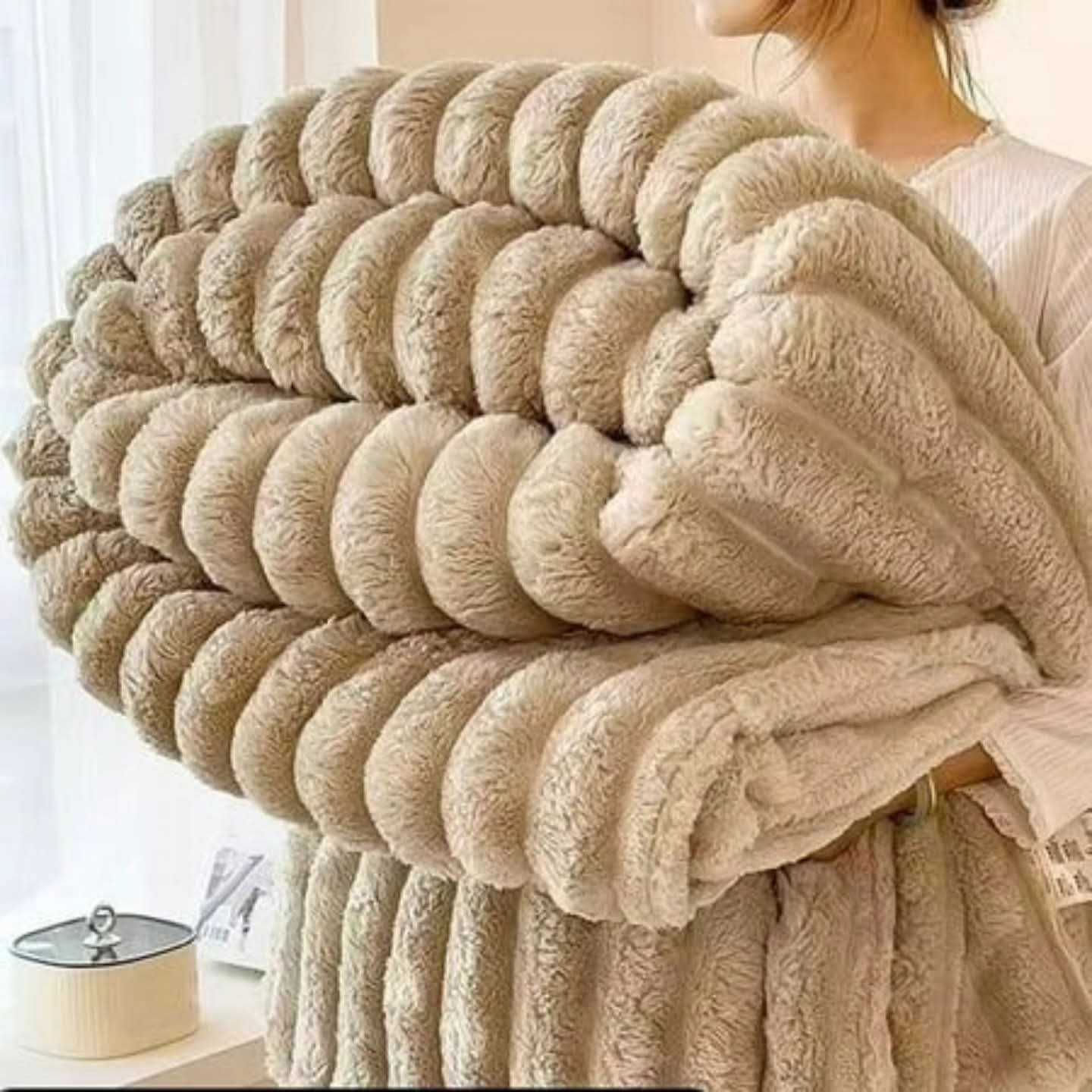 Ribbed Fleece Blanket