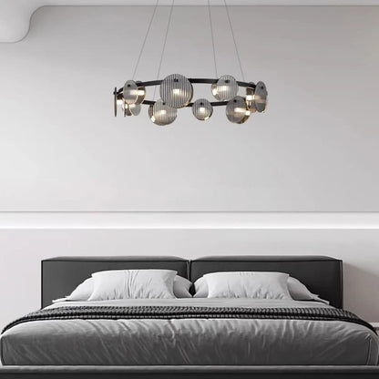 Black Glass Pendant Light