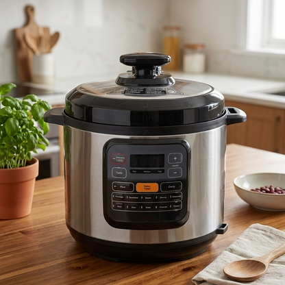 6 Litres electric pressure cooker for fast and efficient cooking in modern kitchens