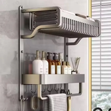 2 Tier Aluminum Bathroom Rack Organizer