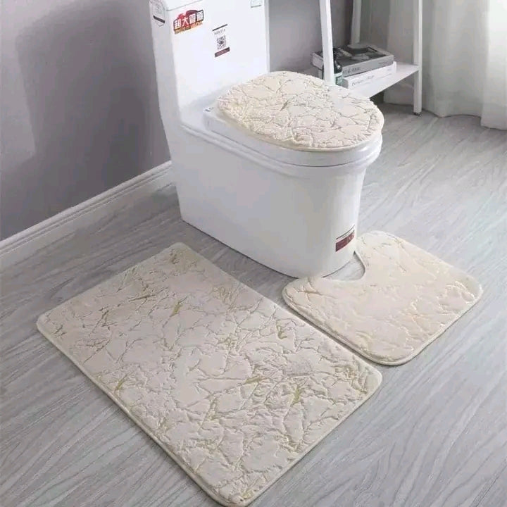 3 In 1 Toilet Mat Set