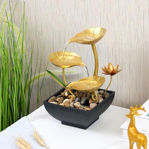 Electric table top mini water fountain for indoor décor and relaxation