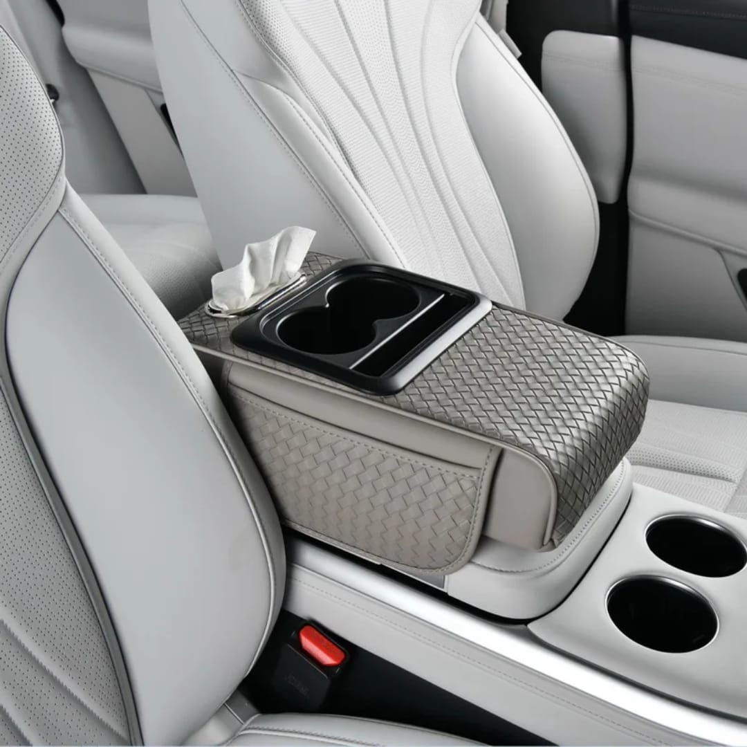 Console Armrest Cushion with 2 Cup Holders
