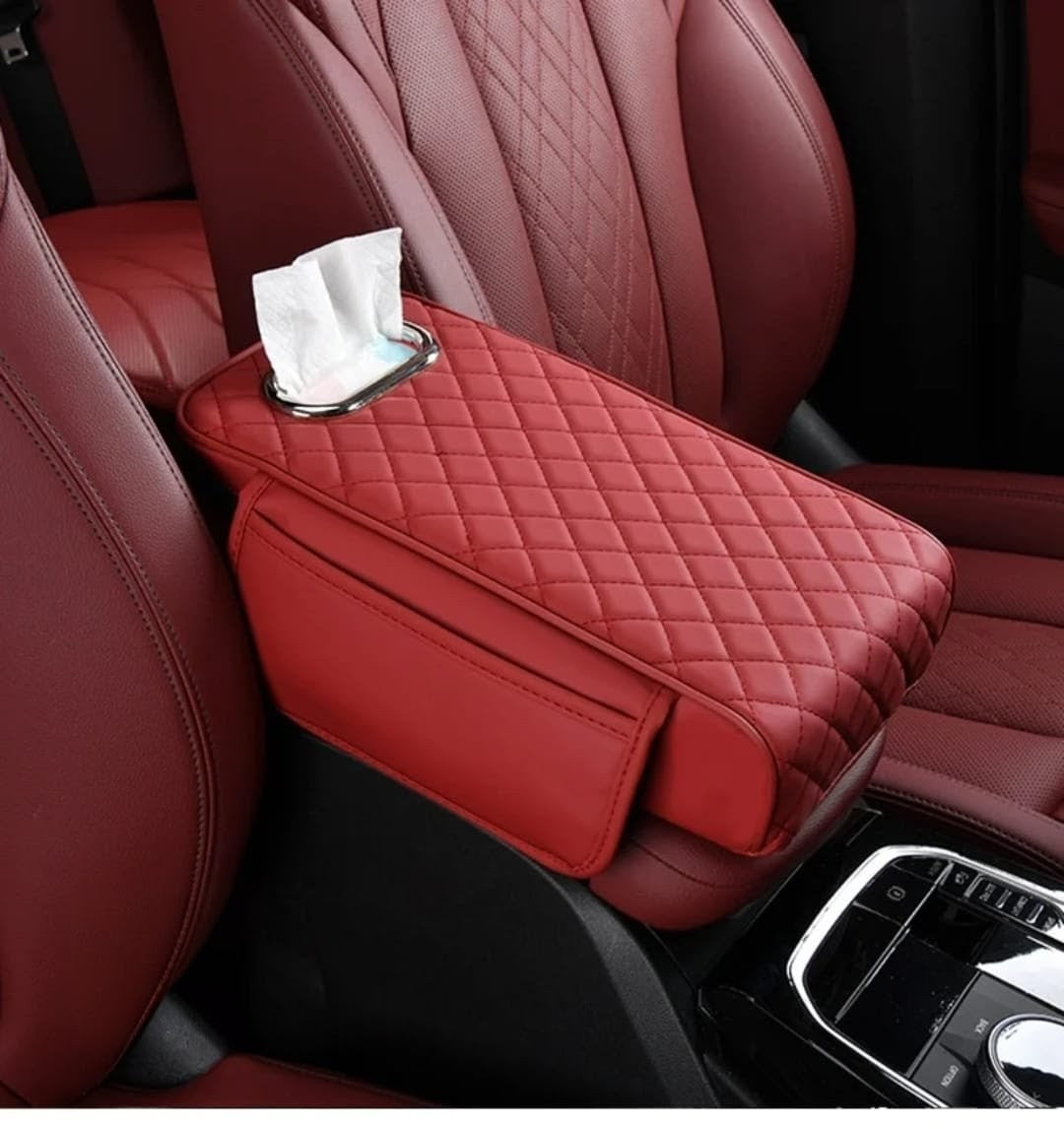 2-in-1 Car Armrest with Tissue Storage