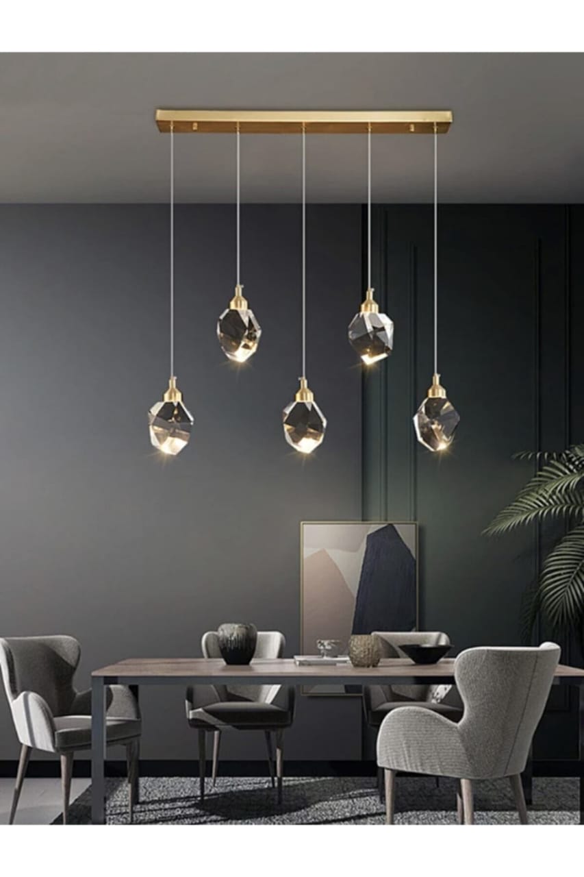 5 in 1 Crystal Chandelier