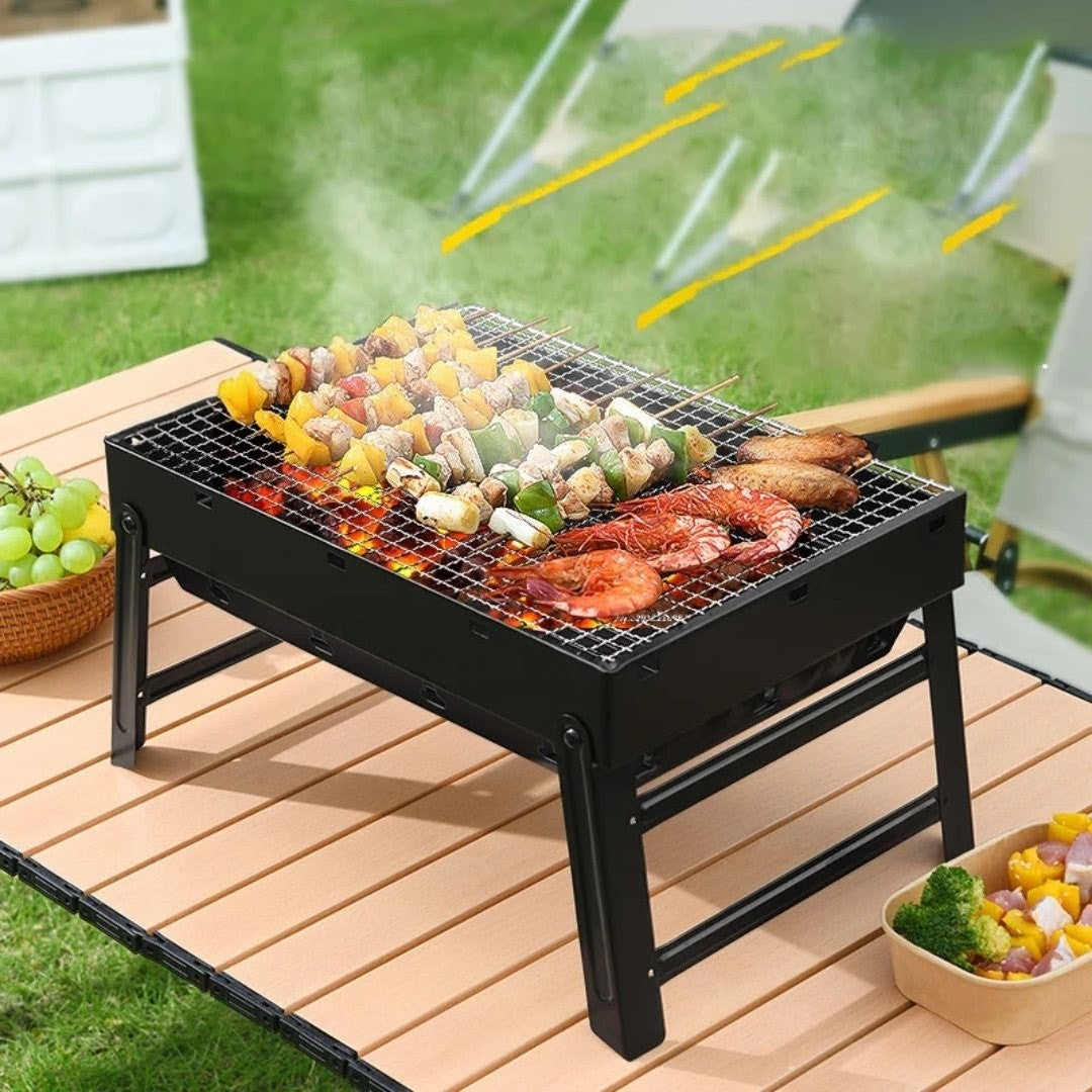 Foldable Portable Barbecue Charcoal Grill