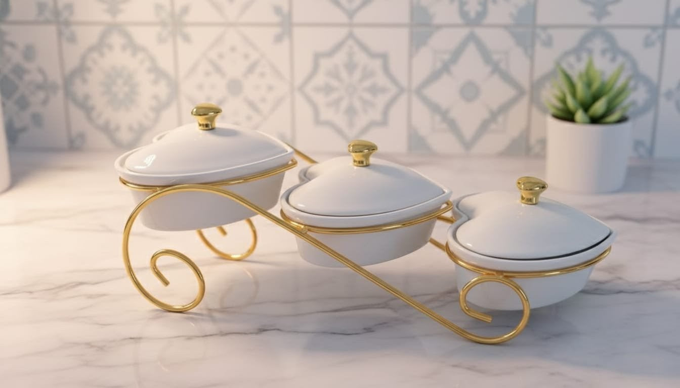 Floating Snack Bowl Love 3pc Set