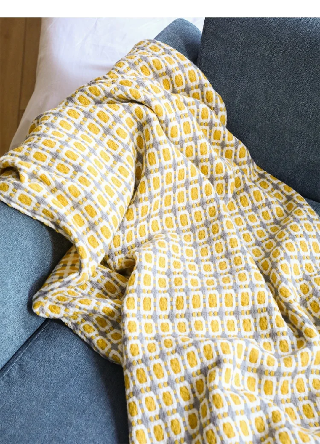Printed Knitted Throw Blanket