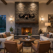 Brown Buffalo Head Wall Décor