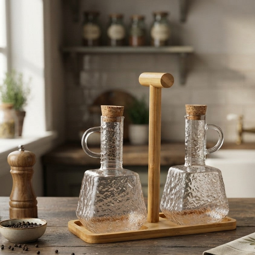 300ml Double High Borosilicate Glass Oil Bottle