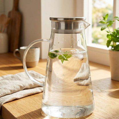 Borosilicate Glass Jug 1.9L Heat Resistant Pitcher
