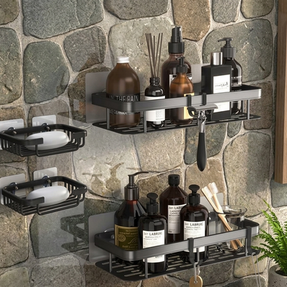 4 Piece Shower Caddy Shelf Set