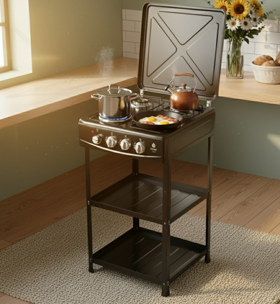 Standing Cooker with Shelves