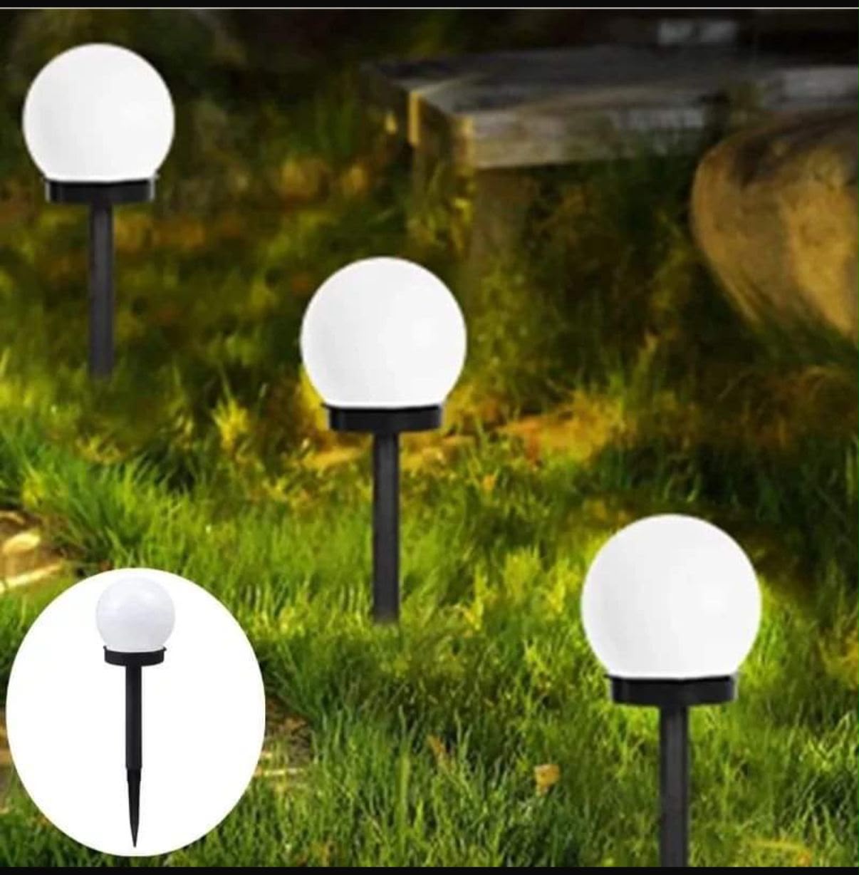 6 Piece Solar Garden Lamp Set