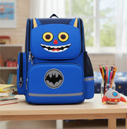Large blue unicorn school backpack made from durable Oxford material