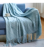 Decorative Knitted Throw Blankets