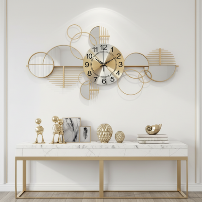 Luxury Abstract Mirror Wall Clock