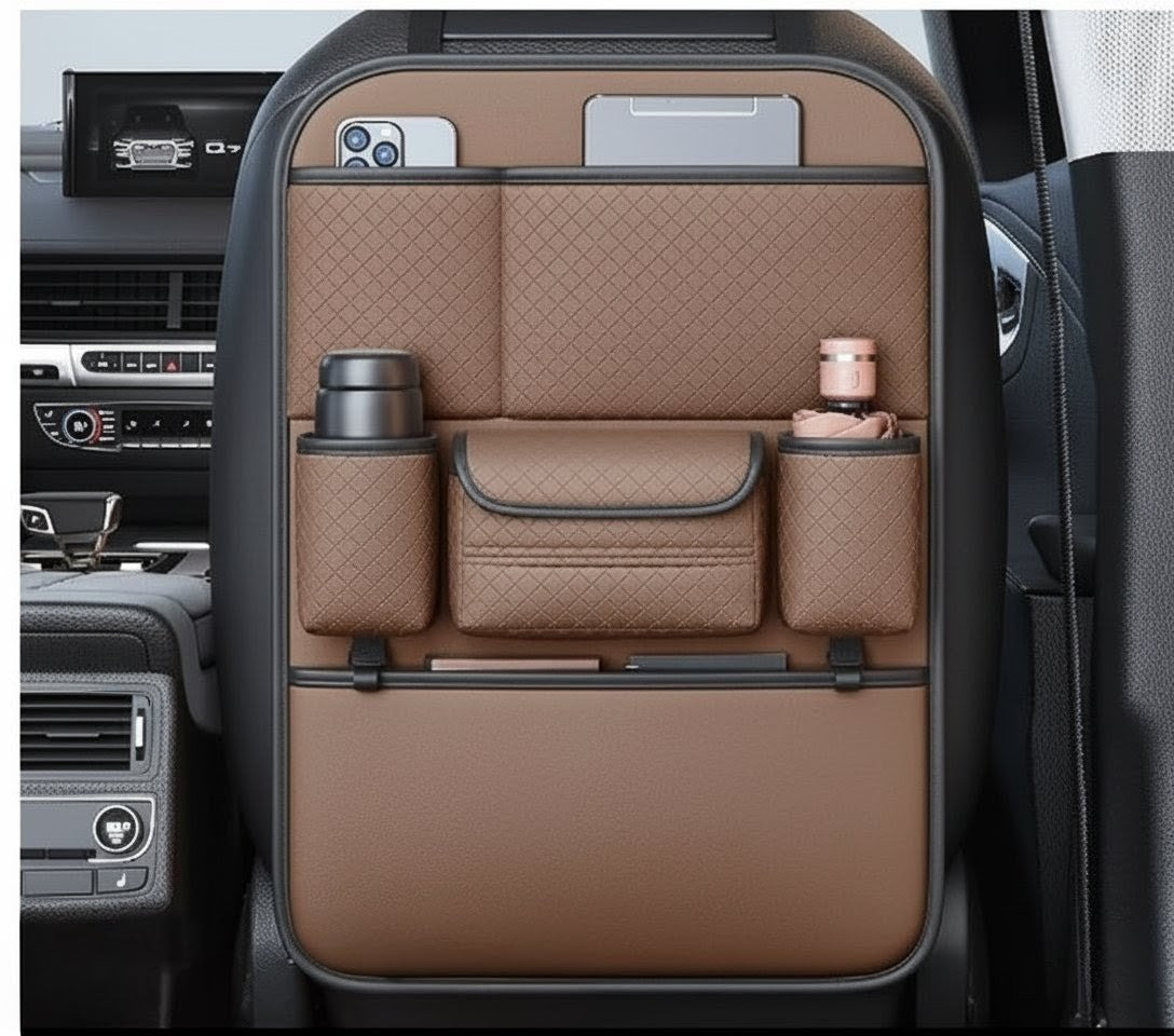 Leather Back Seat Organizer
