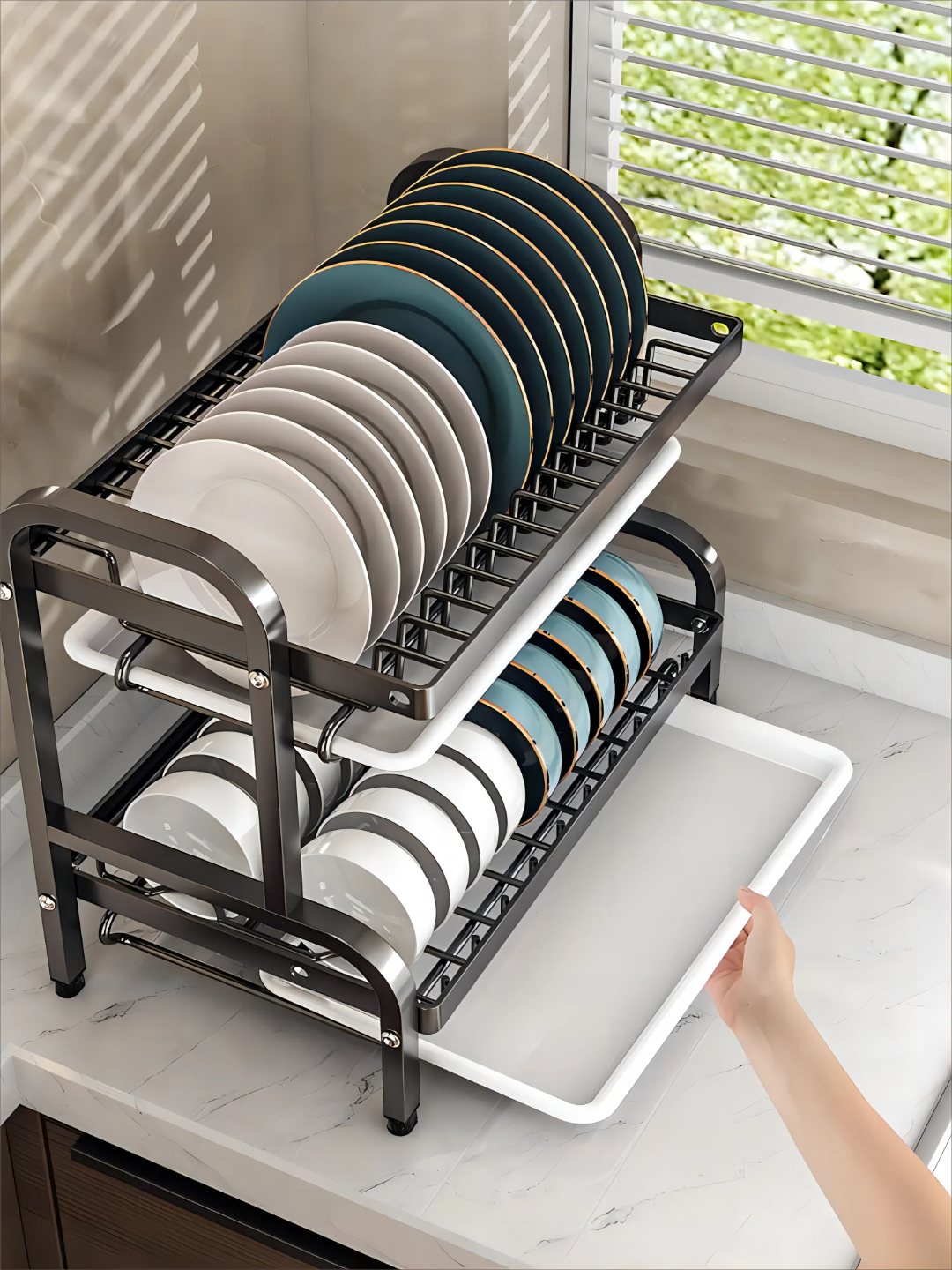 Stainless Steel Dish Rack 2in1 and 3in1