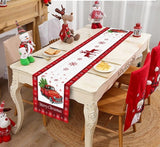 Christmas Santa Snowflake Table Runner
