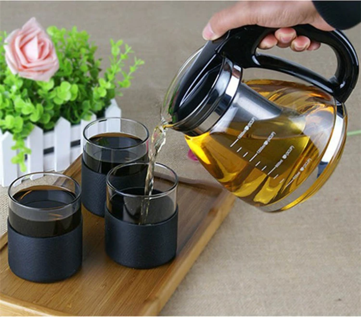 Borosilicate Glass Infuser Kettle