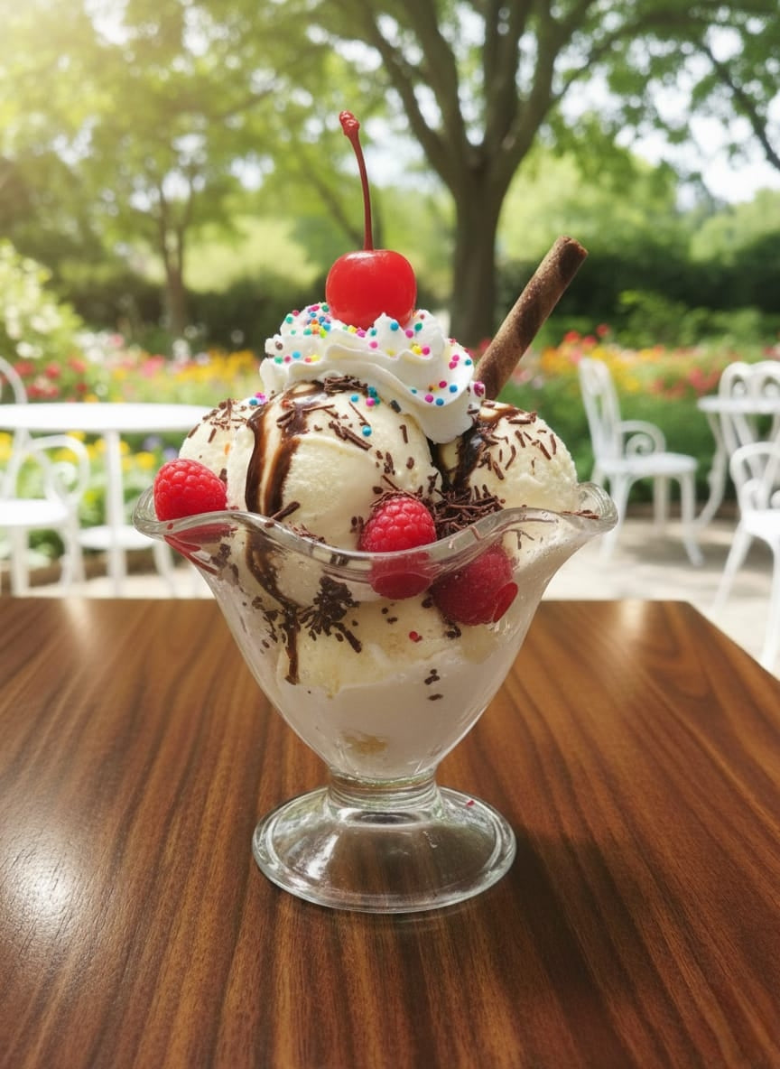 Polycarbonate Ice Cream Glass