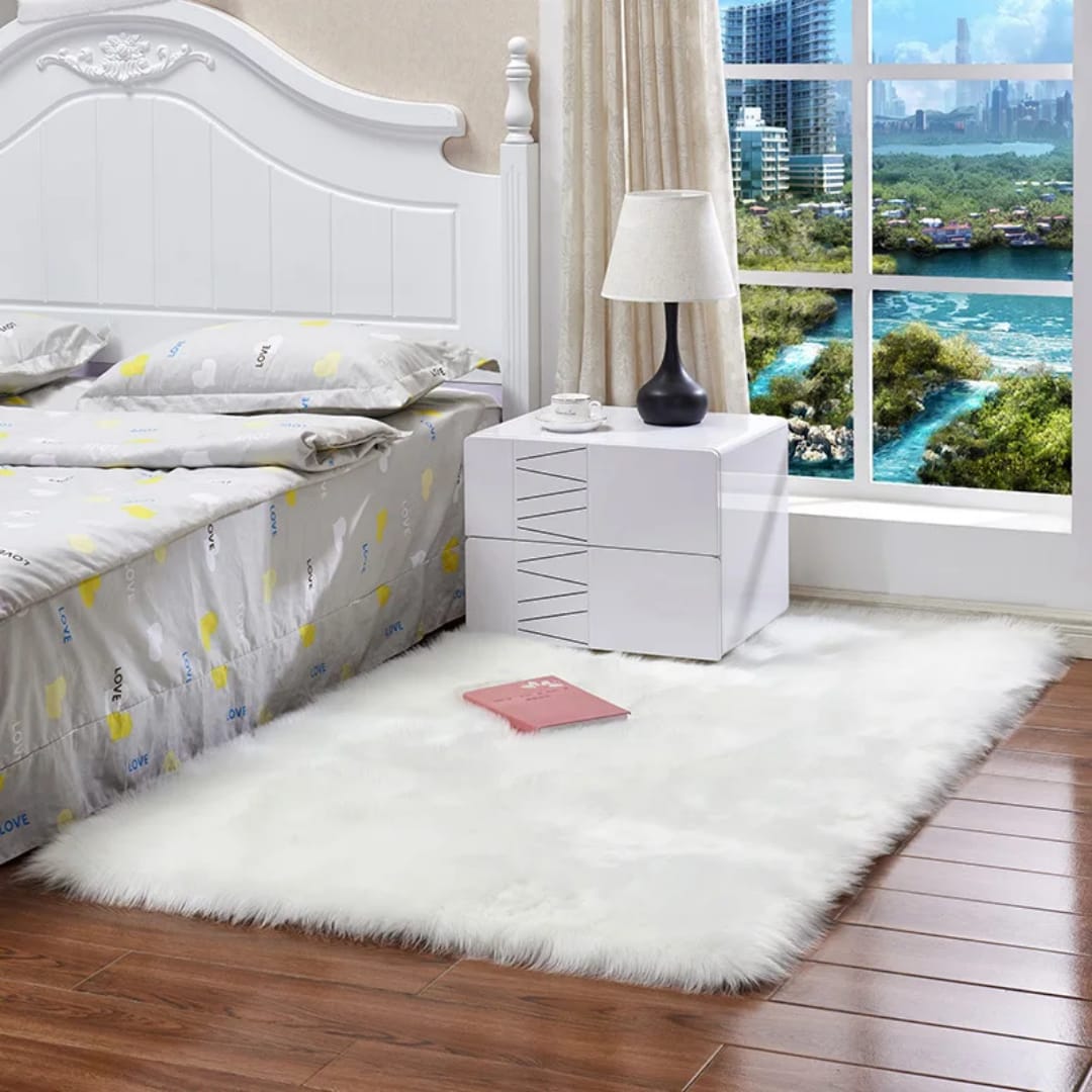 Faux Fur Mat 4x6 Feet