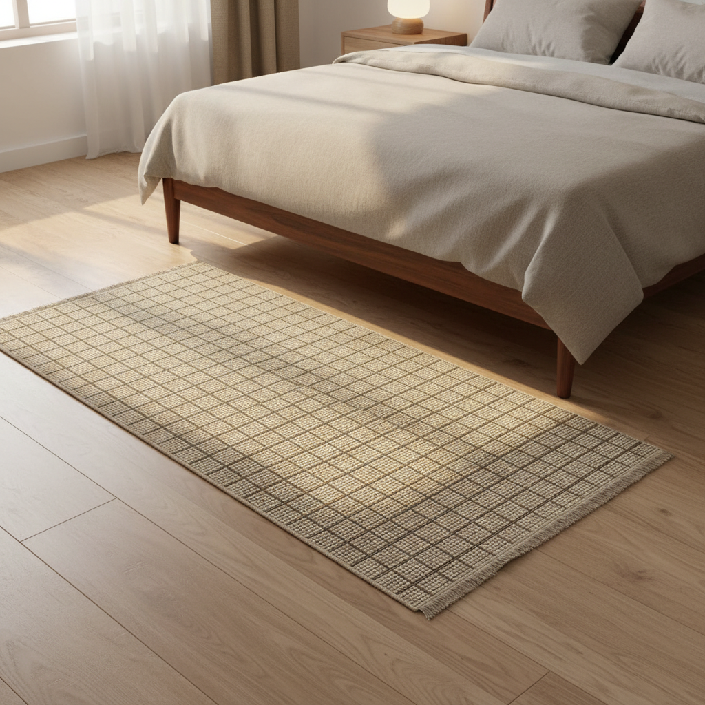 Vedantu Grid Pattern Carpet Rug