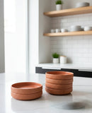 6Pcs Ribbed Pasta Plate