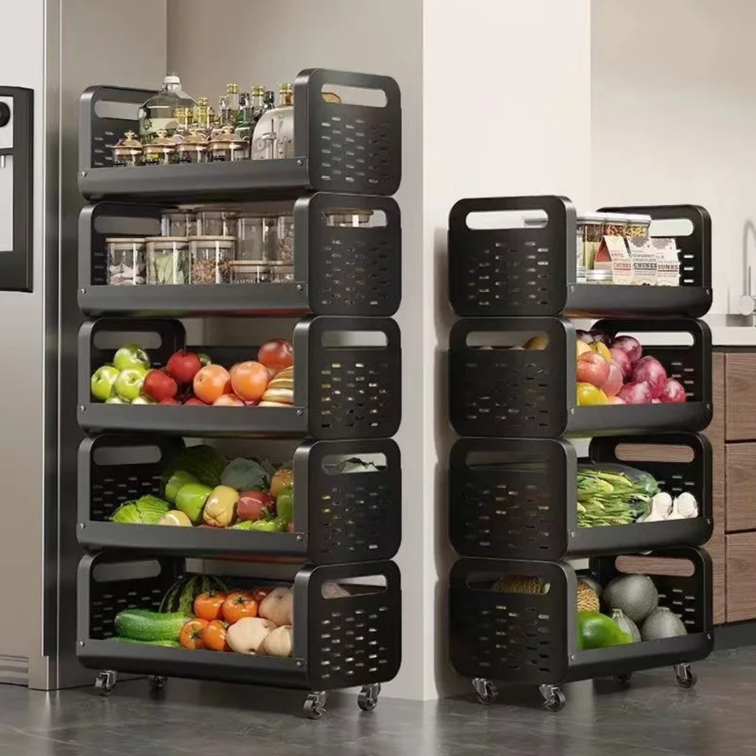 Kitchen Basket Household Storage Rack