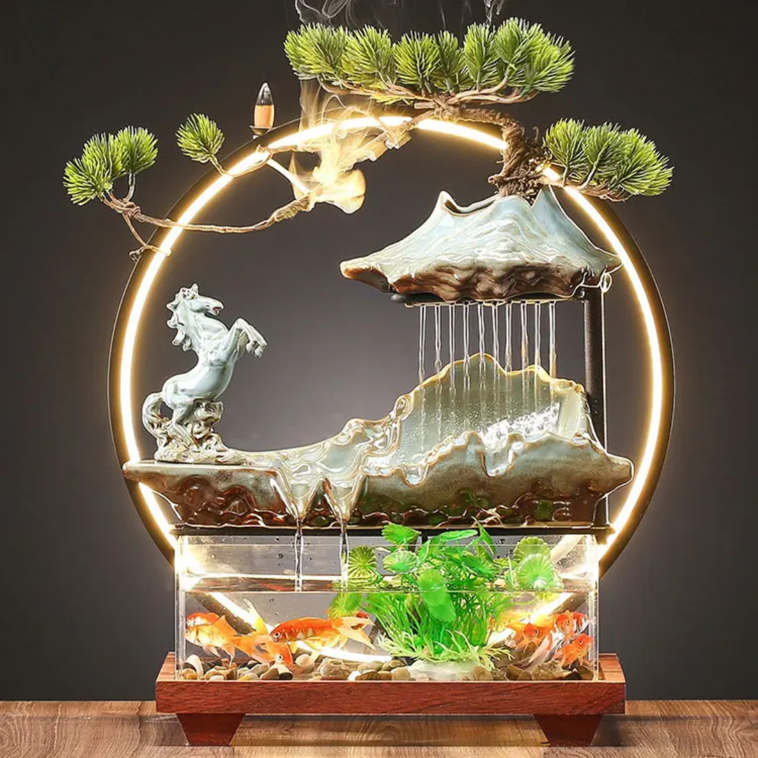 Bamboo Fountain Desktop Fishbowl