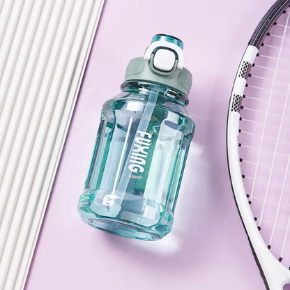 Cute Sports Water Bottle With Straw