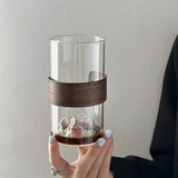 6Pcs 365ml Mountain View Glass Cup