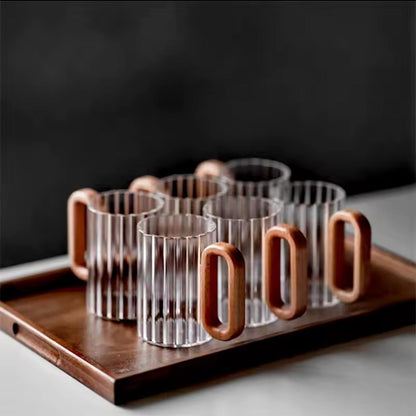 6Pcs Heat Resistant Borosilicate Glass Mug