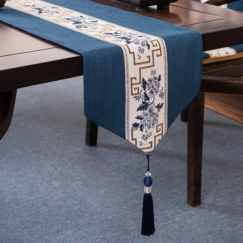 Cotton Linen Table Runner – 33×120 cm