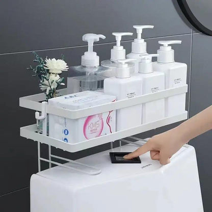 Single Layer Over-the-Toilet Rack