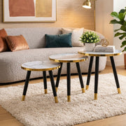 3 in 1 Executive Marble Table