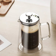 650ml Double walled borosilicate glass French press coffee maker