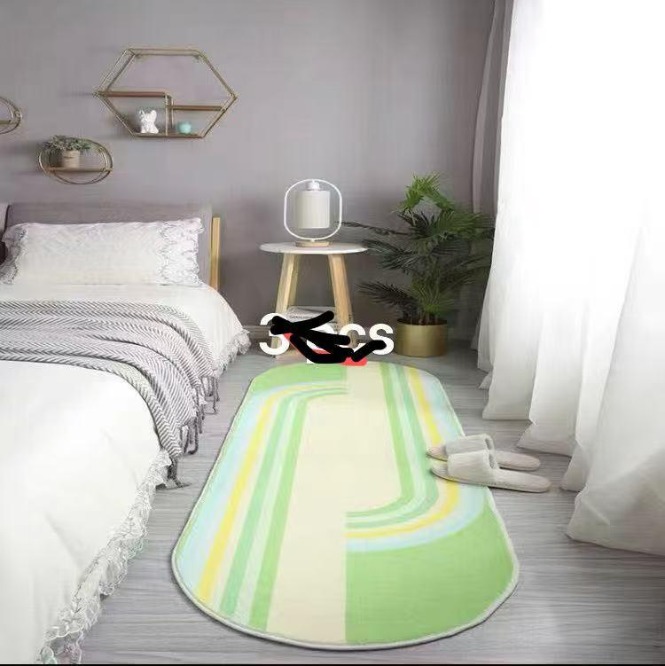Oval Bedside Mat – 60 × 180 cm
