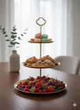 Gold steel Cake Stand 3 Layer