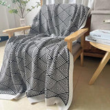 Bohemian knitted throw blankets