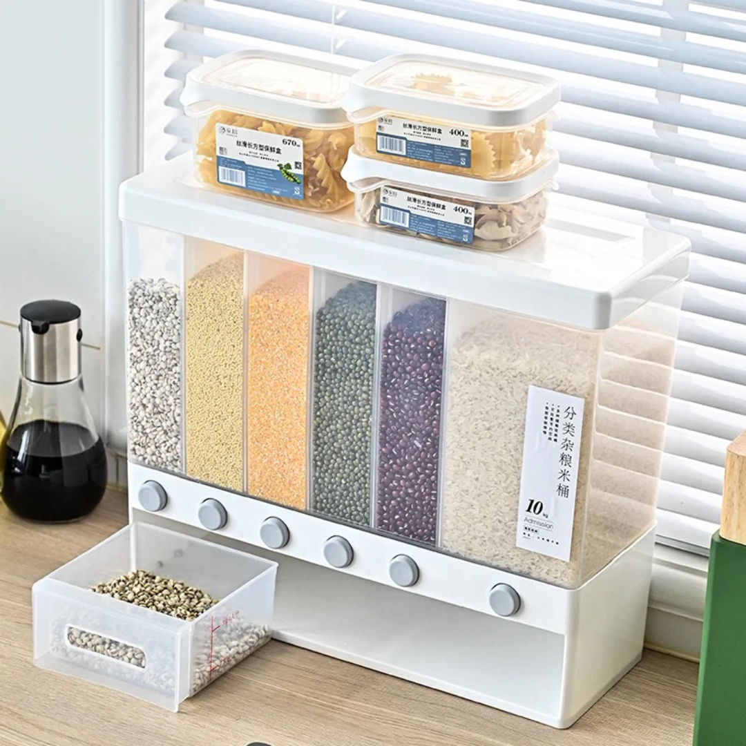 6 Compartments Cereal Dispenser