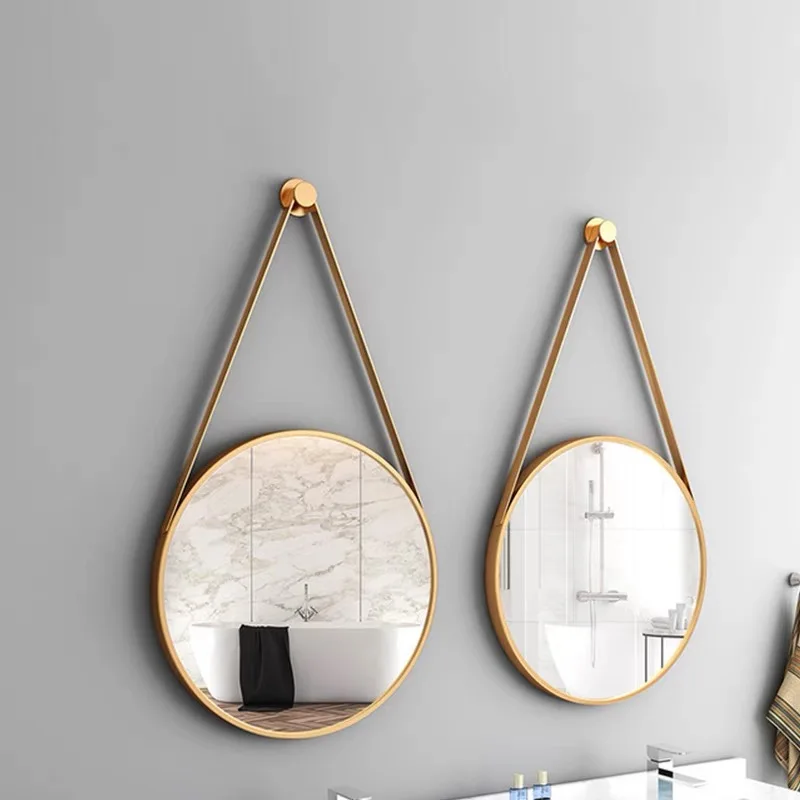 Round Iron Art Wall Mirror 80 cm