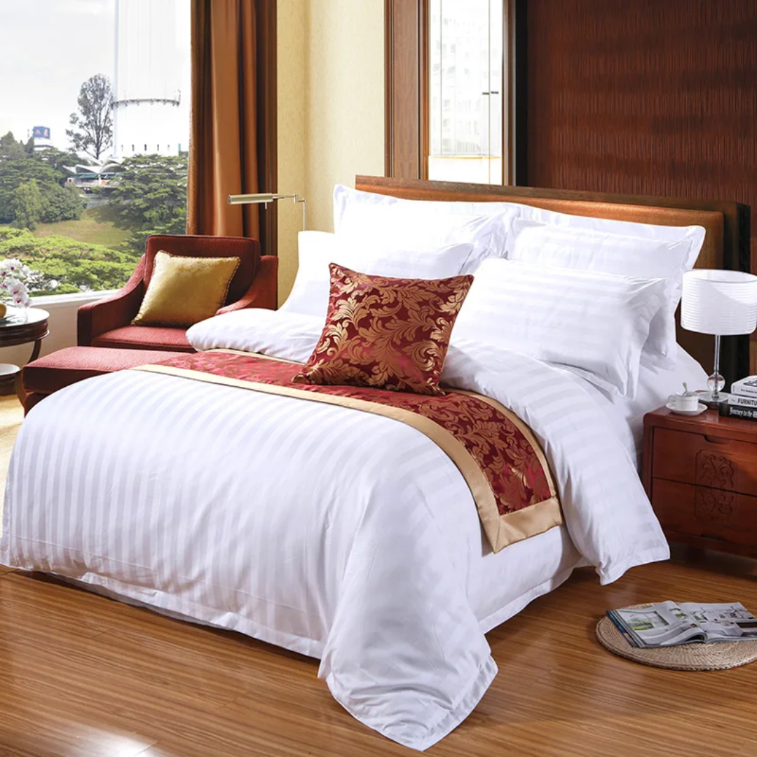 Striped Cotton Duvet Cover