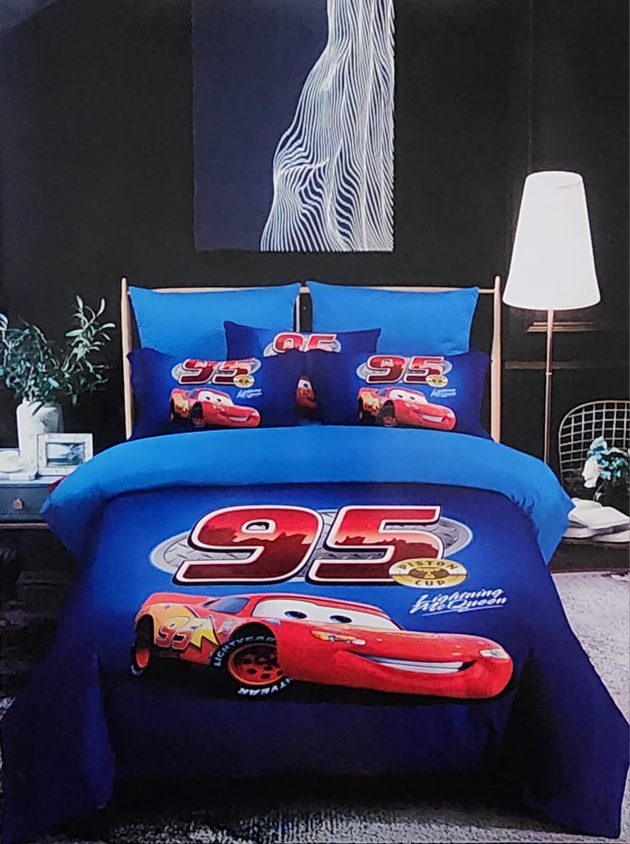 Cotton Cartoon-Themed Kids Duvet Set